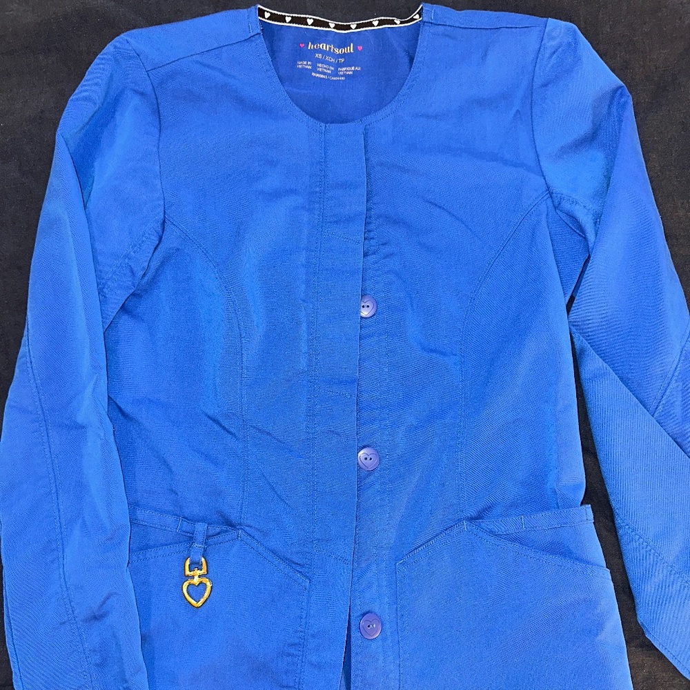 HeartSoul Royal Blue Scrub Jacket